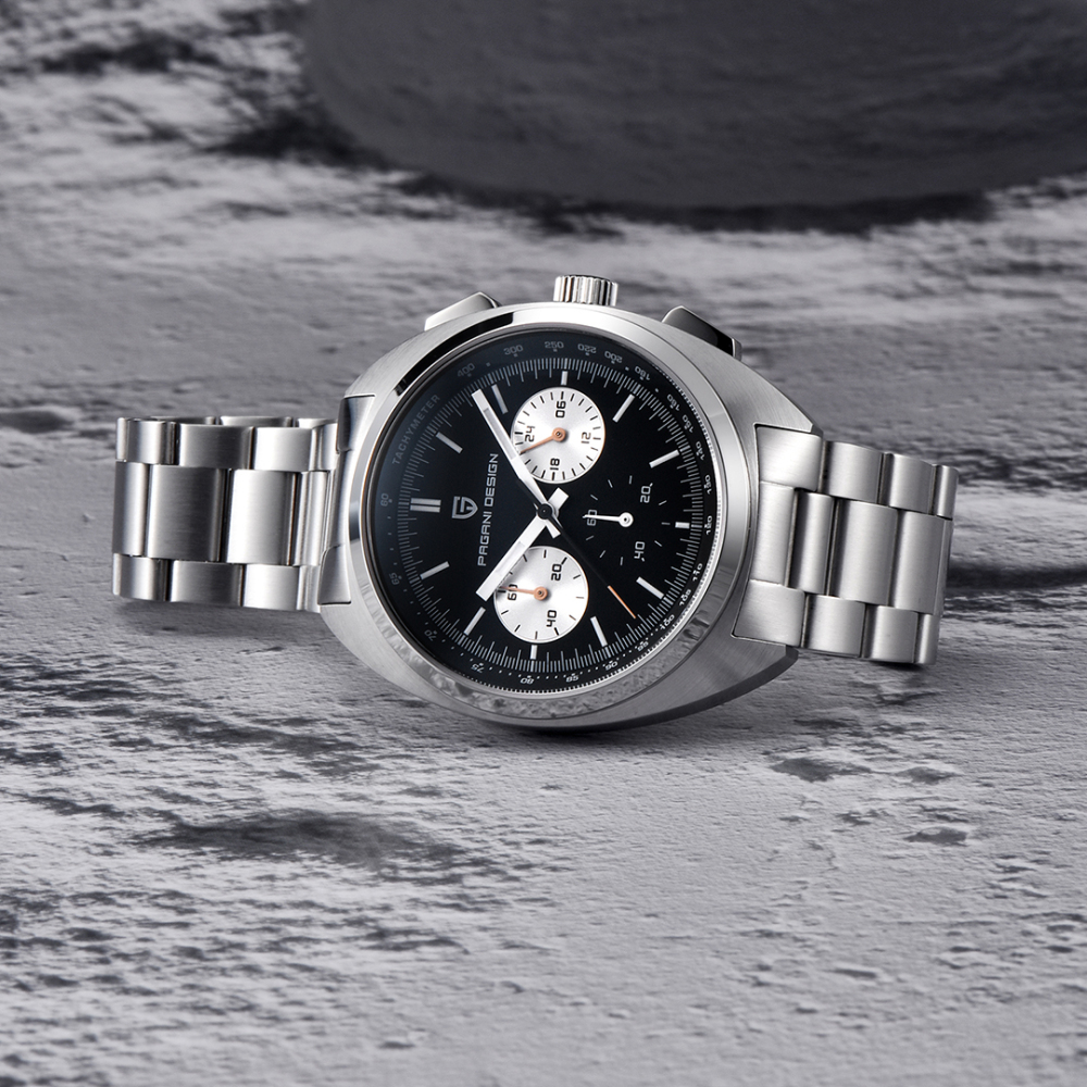 PAGANI DESIGN PD1782 Men's Quartz Watches Chronograph Stainless Steel 40mm Sports Wrist Watch for Men