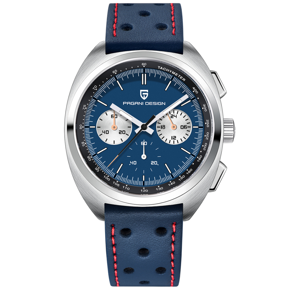 PAGANI DESIGN PD-1782 Men's Quartz Watches Chronograph Stainless Steel 40mm Sports Waterproof Wrist Watch for Men