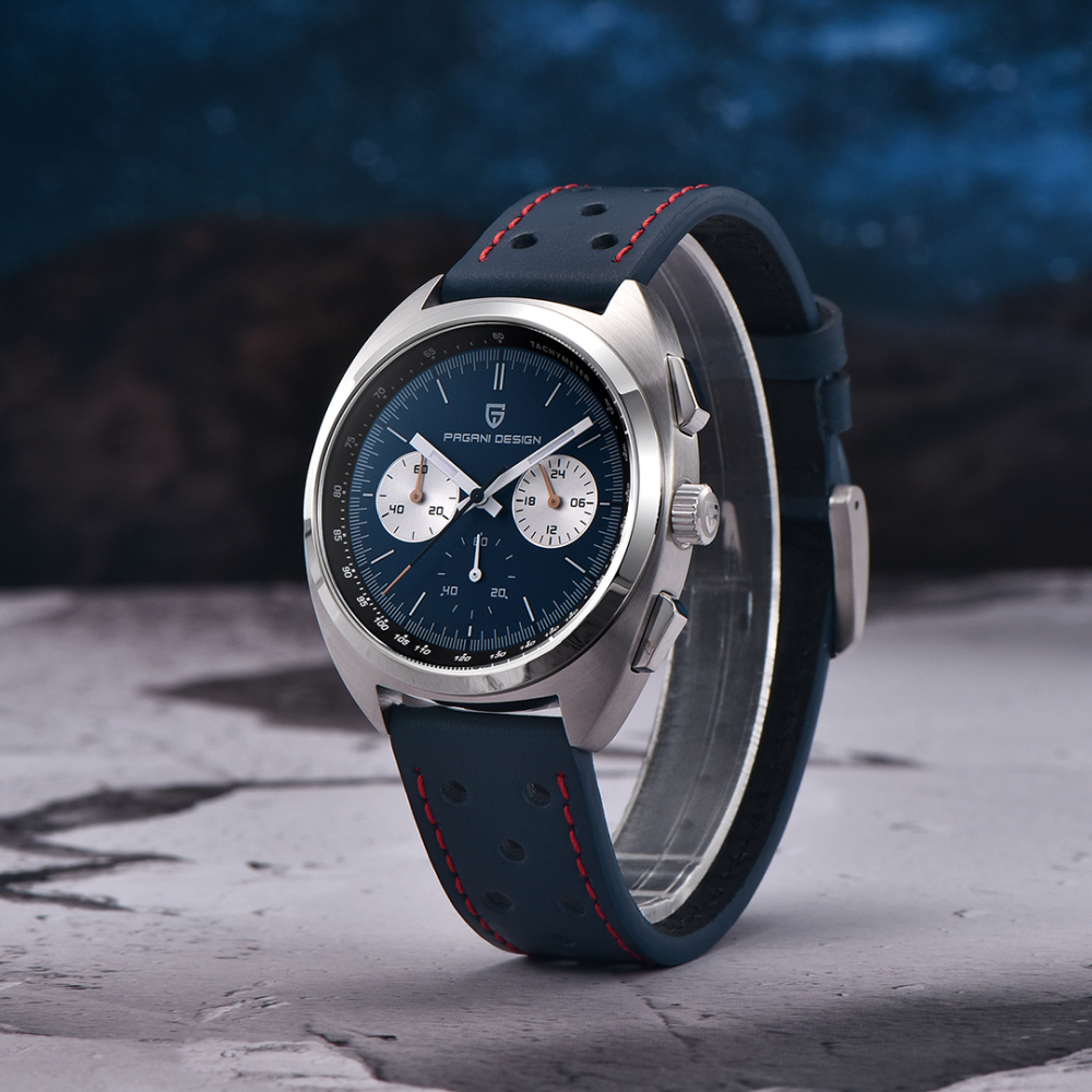 PAGANI DESIGN PD-1782 Men's Quartz Watches Chronograph Stainless Steel 40mm Sports Waterproof Wrist Watch for Men