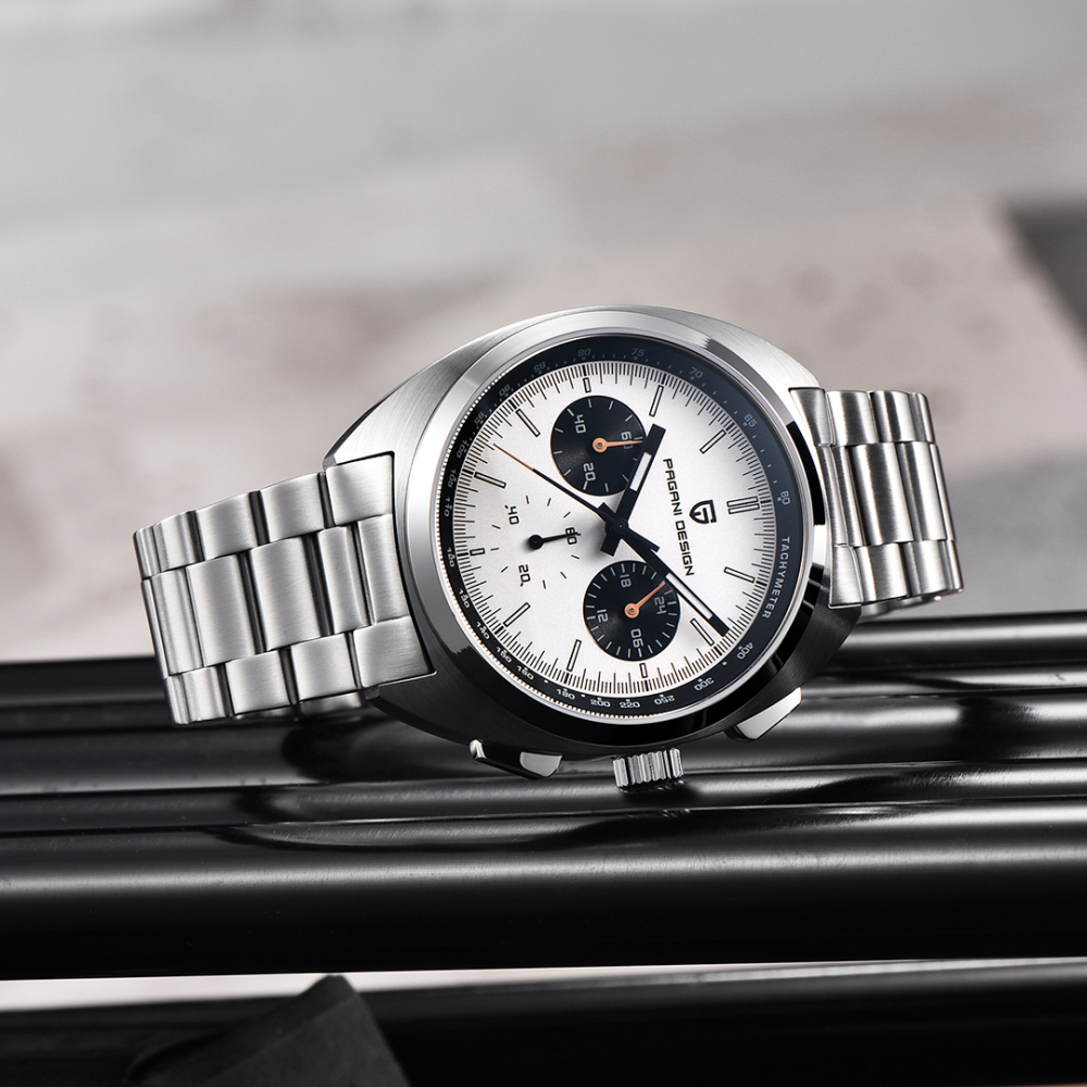 PAGANI DESIGN PD-1782 Men's Quartz Watches Chronograph Stainless Steel 40mm Sports Wrist Watch for Men