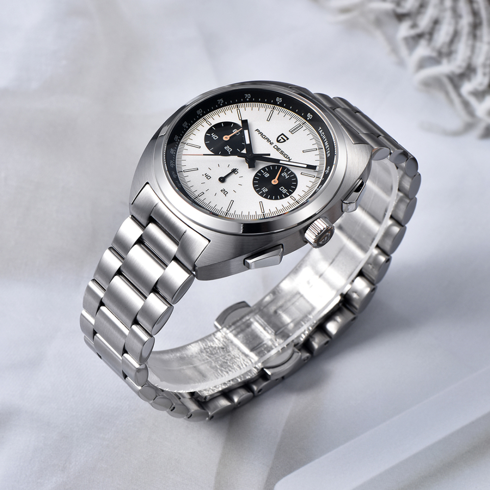 PAGANI DESIGN PD-1782 Men's Quartz Watches Chronograph Stainless Steel 40mm Sports Wrist Watch for Men