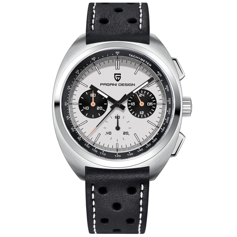 PAGANI DESIGN PD-1782 Men's Quartz Watches Chronograph Stainless Steel 40mm Sports Waterproof Wrist Watch for Men