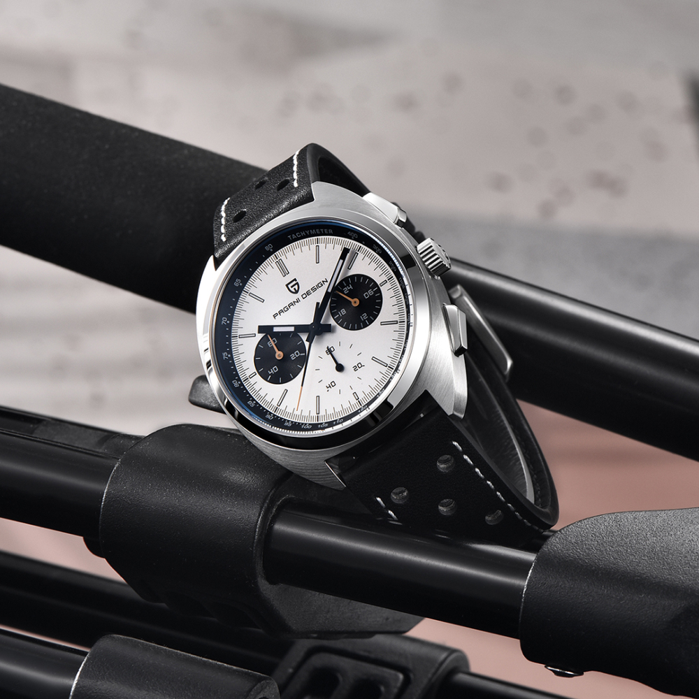 PAGANI DESIGN PD-1782 Men's Quartz Watches Chronograph Stainless Steel 40mm Sports Waterproof Wrist Watch for Men