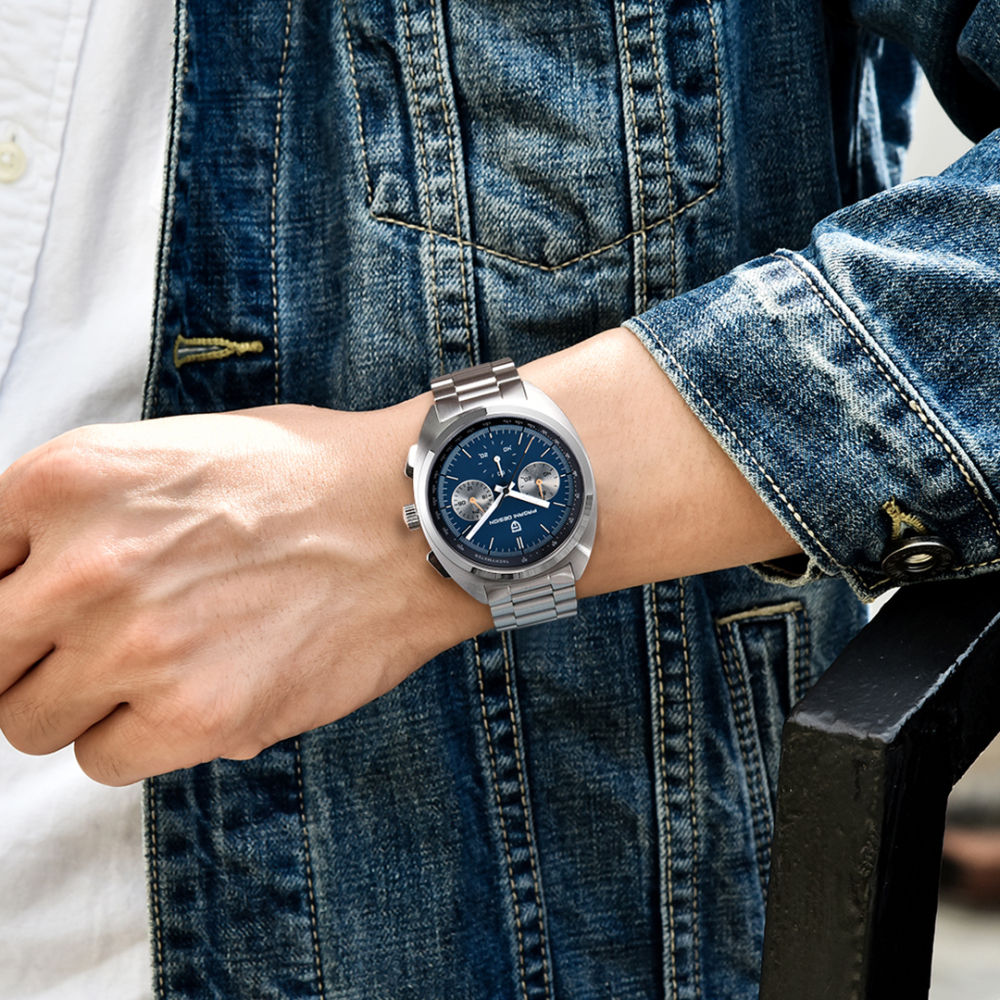 PAGANI DESIGN PD-1782 Men's Quartz Watches Chronograph Stainless Steel 40mm Sports Waterproof Wrist Watch for Men