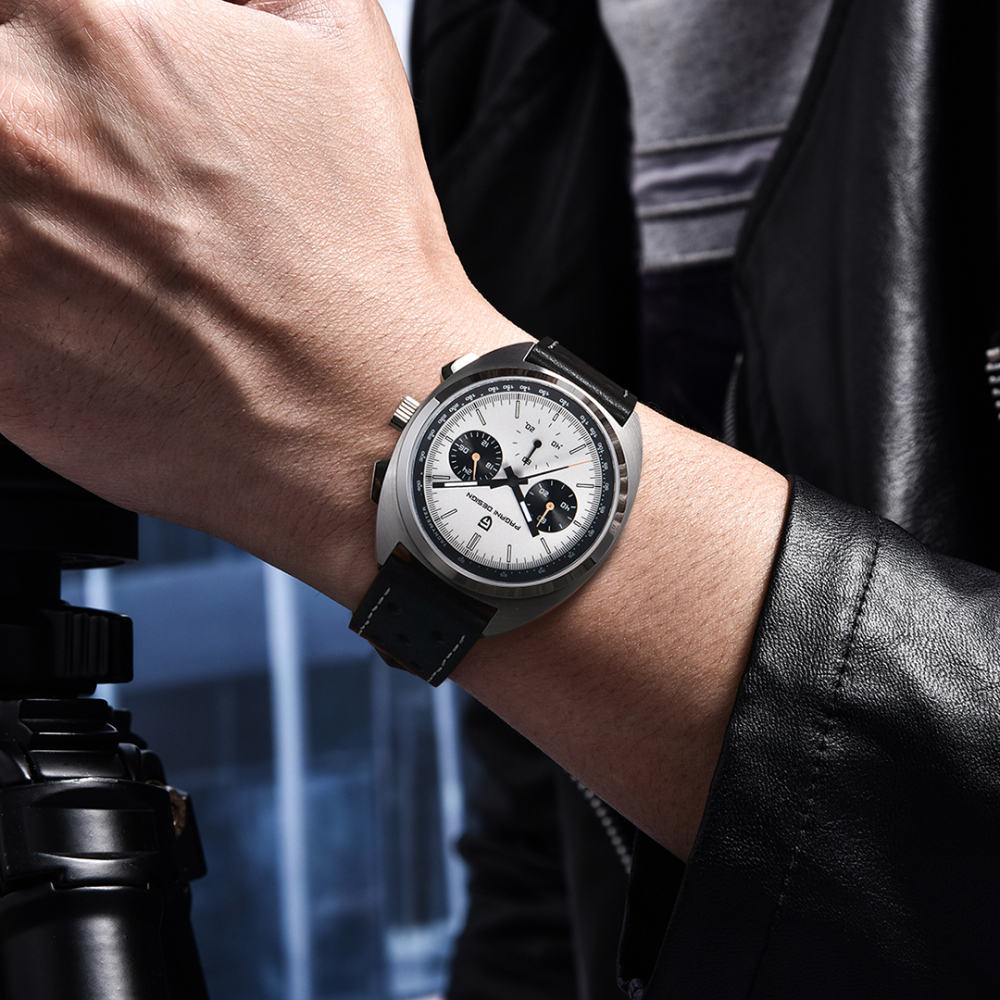 PAGANI DESIGN PD-1782 Men's Quartz Watches Chronograph Stainless Steel 40mm Sports Waterproof Wrist Watch for Men
