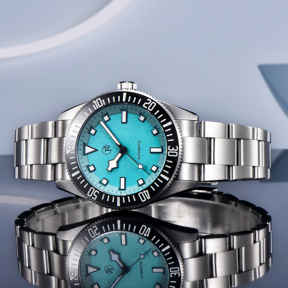 RollsTimi RT7910 Men's Automatic Watches 40mm Stainless Steel Waterproof Mechanical Wristwatch for Men NH35 Movt Sythetic Sapphire Dial Glass