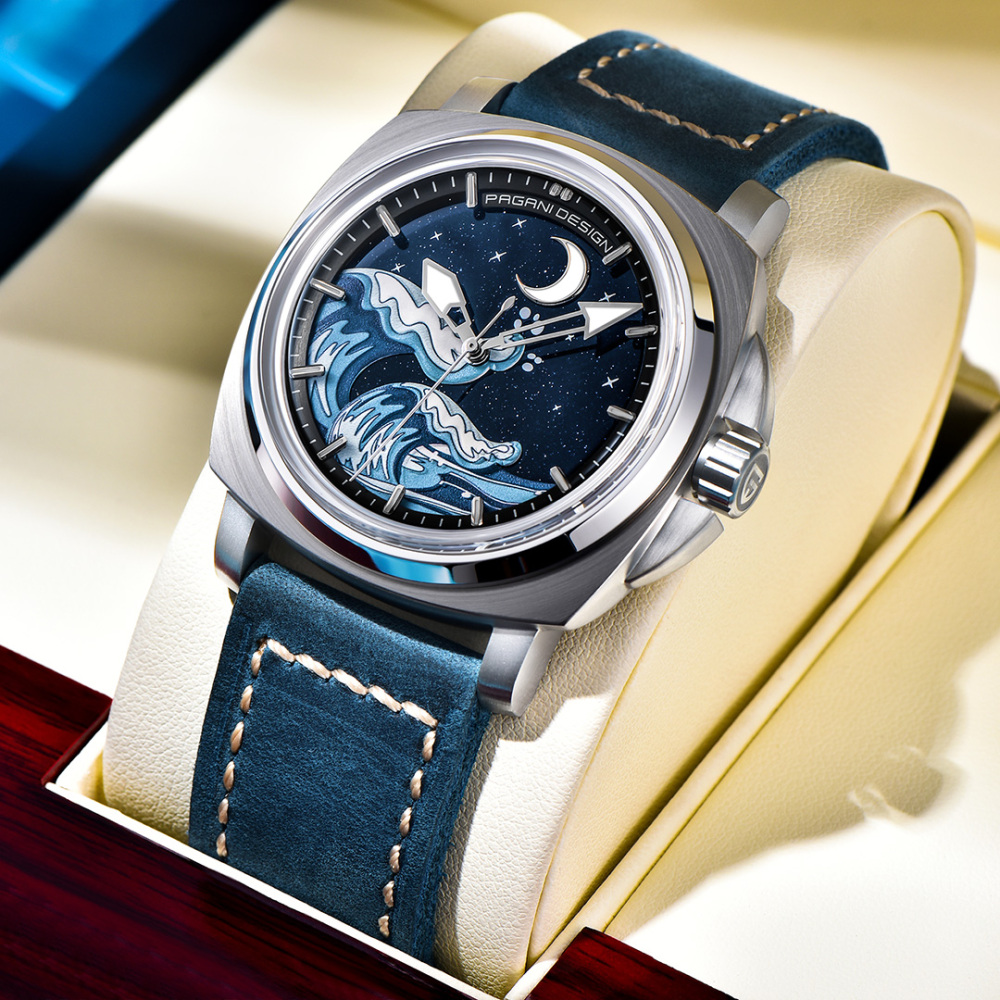 PAGANI DESIGN PD-YS014 Men's Automatic Watches 43mm Stainless Steel Mechanical Wrist Watch for Men NH35A Movement