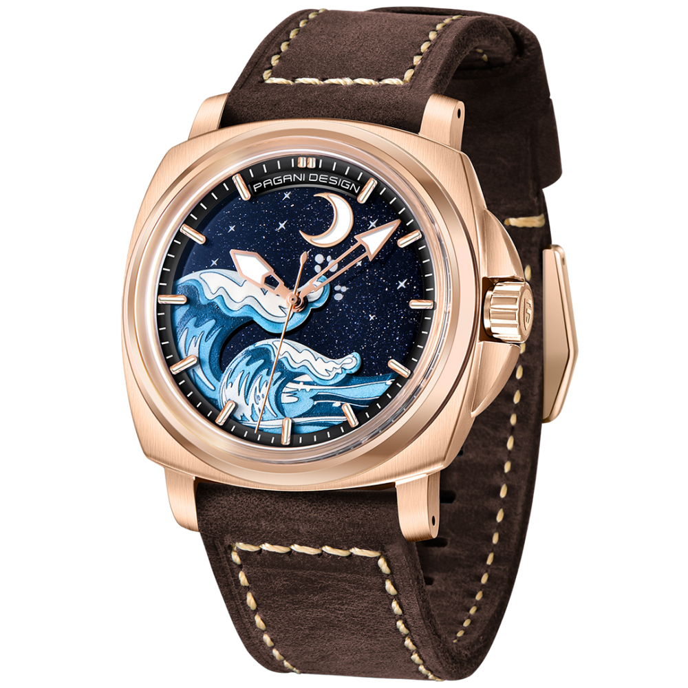 PAGANI DESIGN PD-YS014 Men's Automatic Watches 43mm Stainless Steel Mechanical Wrist Watch for Men NH35A Movement