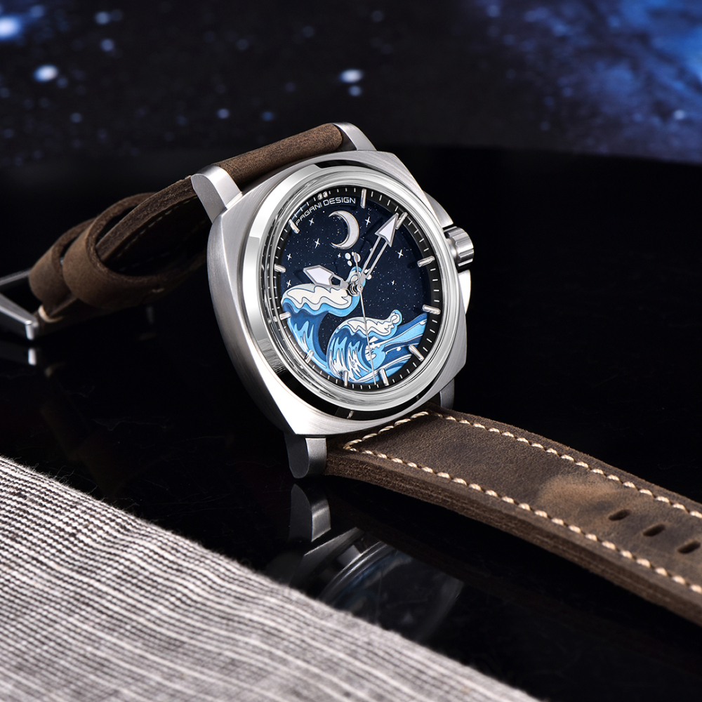 PAGANI DESIGN PD-YS014 Men's Automatic Watches 43mm Stainless Steel Mechanical Wrist Watch for Men NH35A Movement