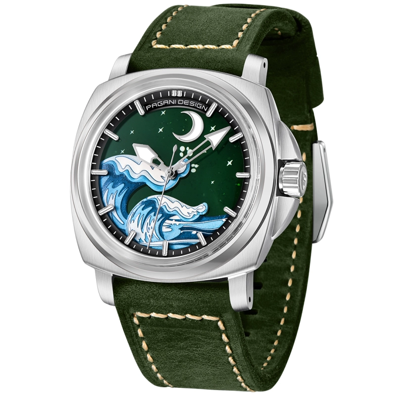 PAGANI DESIGN PD-YS014 Men's Automatic Watches 43mm Stainless Steel Mechanical Wrist Watch for Men NH35A Movement