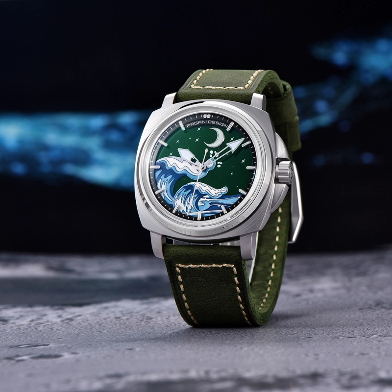 PAGANI DESIGN PD-YS014 Men's Automatic Watches 43mm Stainless Steel Mechanical Wrist Watch for Men NH35A Movement