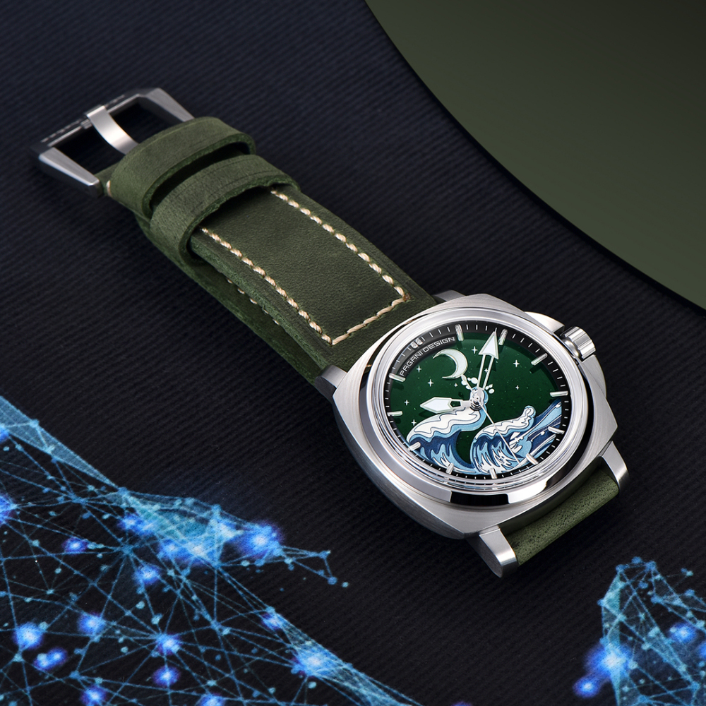 PAGANI DESIGN PD-YS014 Men's Automatic Watches 43mm Stainless Steel Mechanical Wrist Watch for Men NH35A Movement