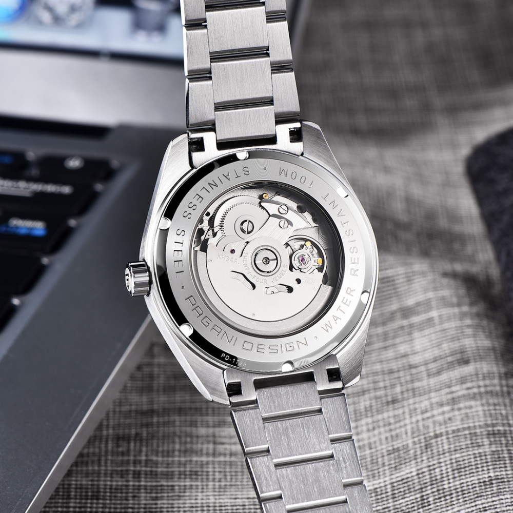PAGANI DESIGN PD-1788 New Men's Watches NH34 GMT Automatic Mechanical Wrist Watches for Men 40mm Waterproof Stainless Steel Watch