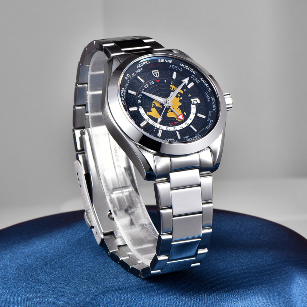 PAGANI DESIGN PD-1788 New Men's Watches NH34 GMT Automatic Mechanical Wrist Watches for Men 40mm Waterproof Stainless Steel Watch