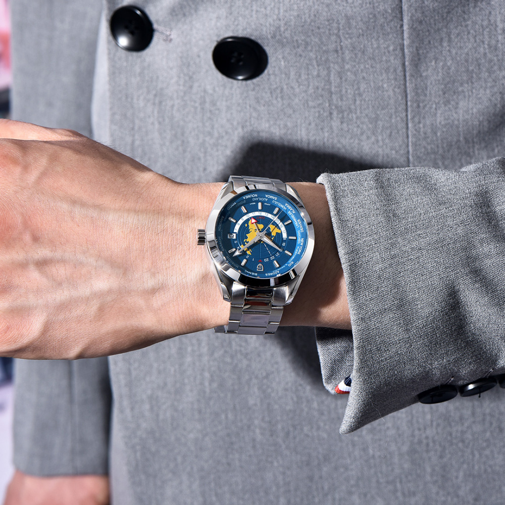 PAGANI DESIGN PD-1788 New Men's Watches NH34 GMT Automatic Mechanical Wrist Watches for Men 40mm Waterproof Stainless Steel Watch