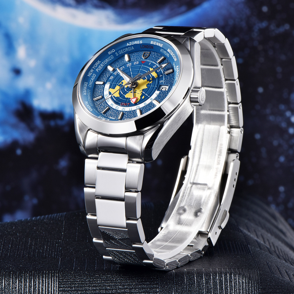 PAGANI DESIGN PD-1788 New Men's Watches NH34 GMT Automatic Mechanical Wrist Watches for Men 40mm Waterproof Stainless Steel Watch