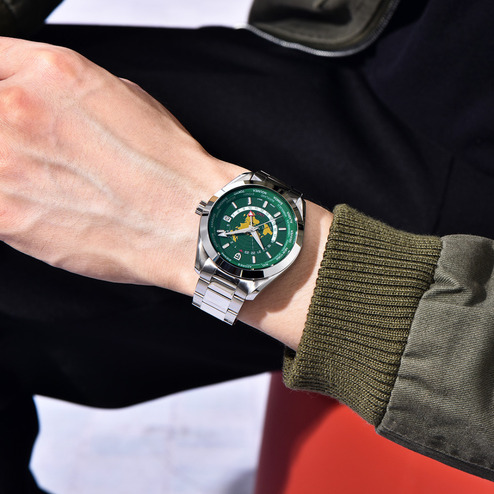 PAGANI DESIGN PD-1788 New Men's Watches NH34 GMT Automatic Mechanical Wrist Watches for Men 40mm Waterproof Stainless Steel Watch