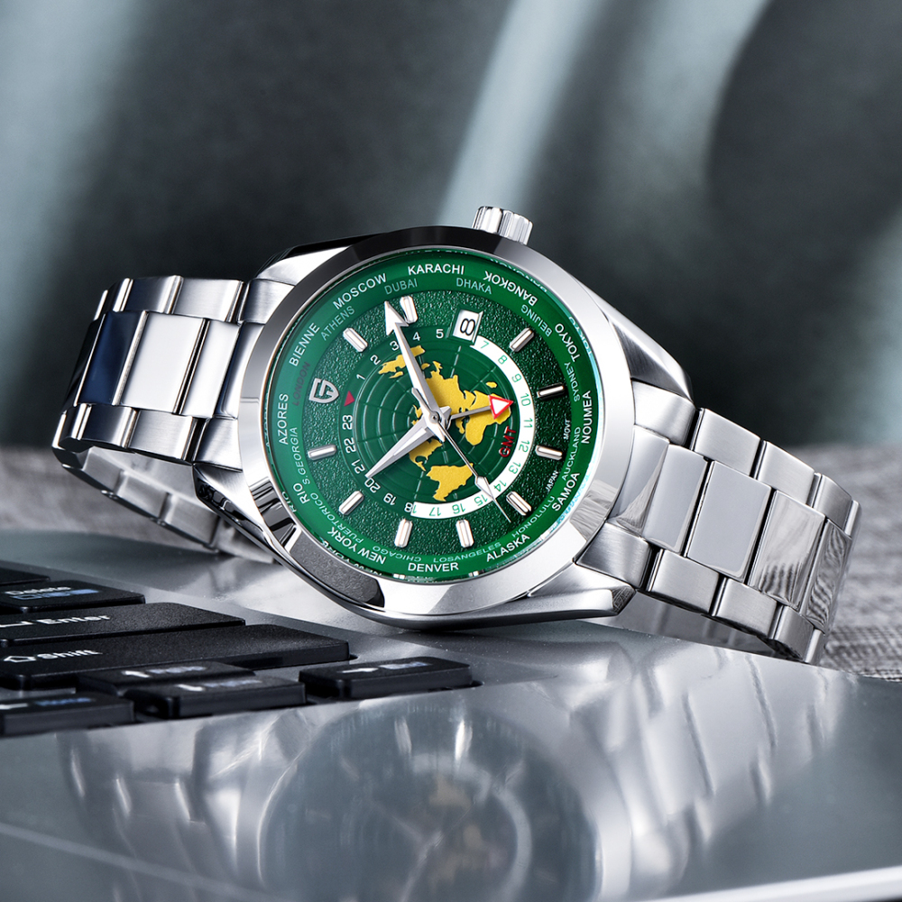 PAGANI DESIGN PD-1788 New Men's Watches NH34 GMT Automatic Mechanical Wrist Watches for Men 40mm Waterproof Stainless Steel Watch