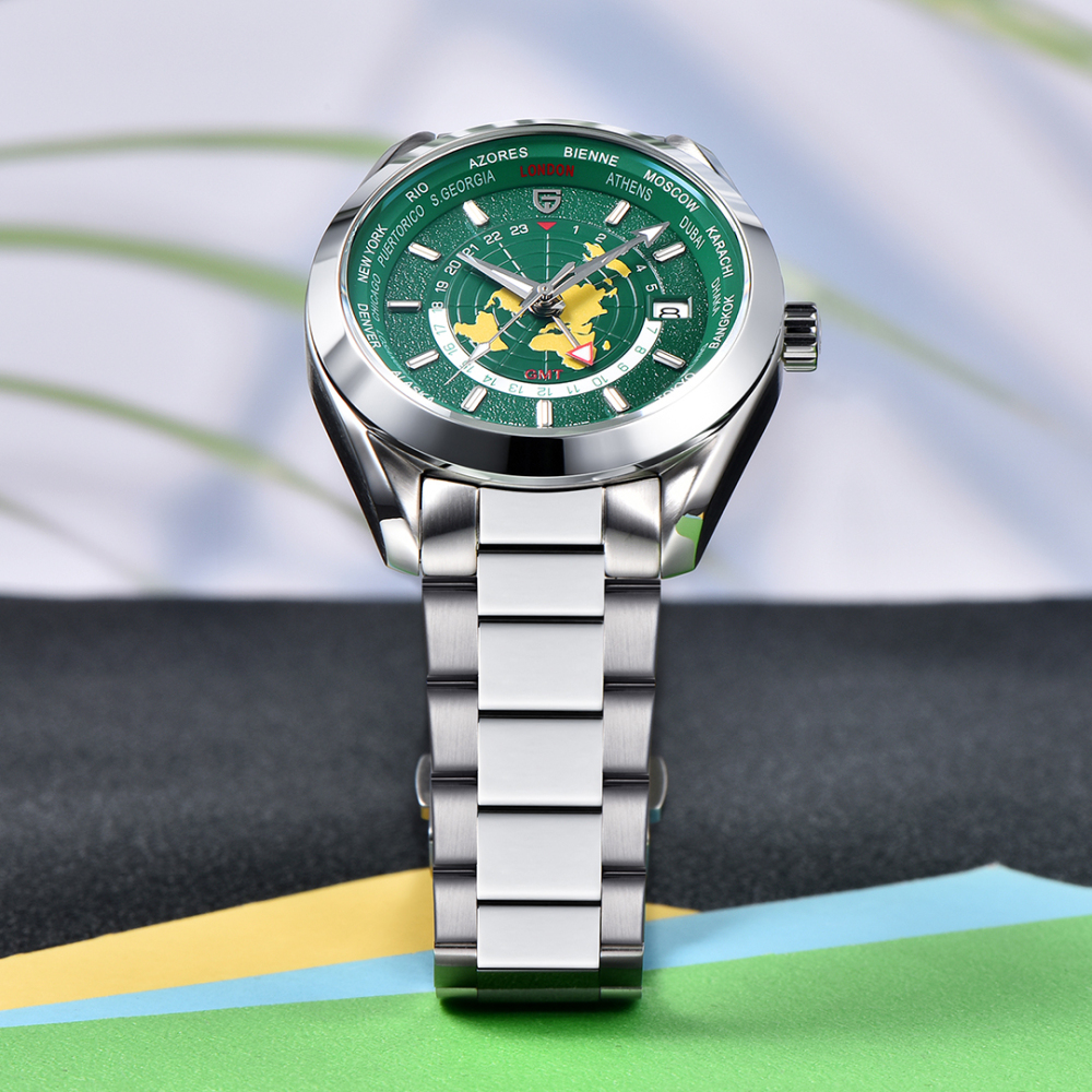 PAGANI DESIGN PD-1788 New Men's Watches NH34 GMT Automatic Mechanical Wrist Watches for Men 40mm Waterproof Stainless Steel Watch