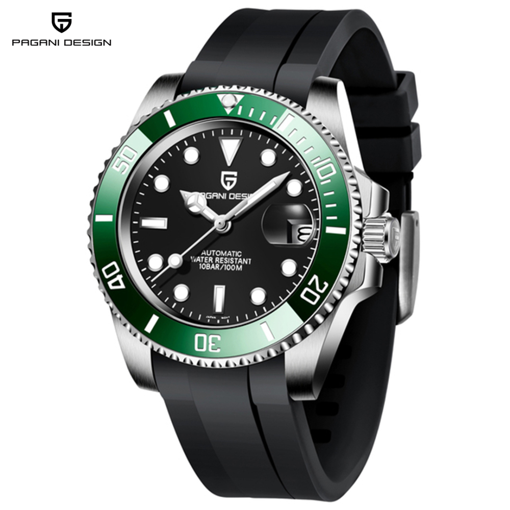 PAGANI DESIGN PD-1661 40mm Automatic Men's Watches Full Gold Stainless Steel Mechanical Wrist Watch for Men Sports Watches