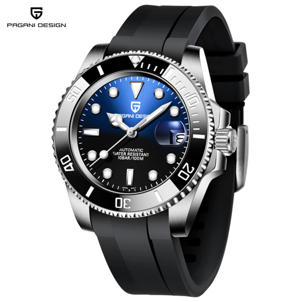 PAGANI DESIGN PD-1661 40mm Automatic Men's Watches Full Gold Stainless Steel Mechanical Wrist Watch for Men Sports Watches