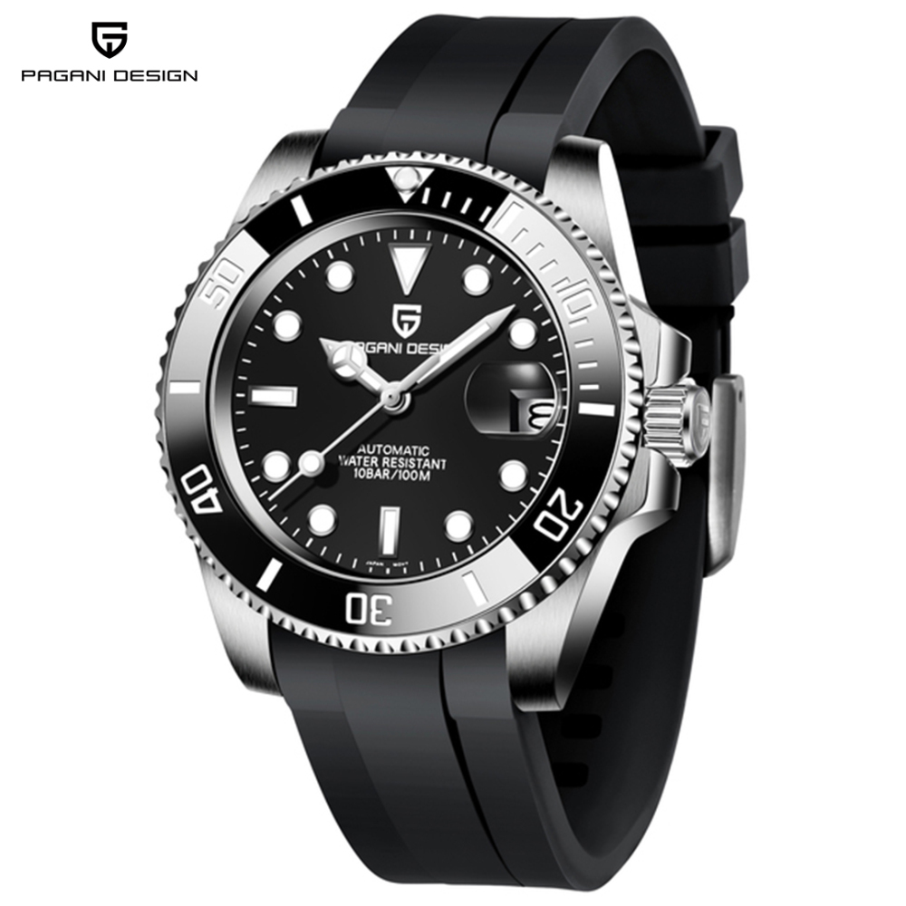 PAGANI DESIGN PD-1661 40mm Automatic Men's Watches Full Gold Stainless Steel Mechanical Wrist Watch for Men Sports Watches