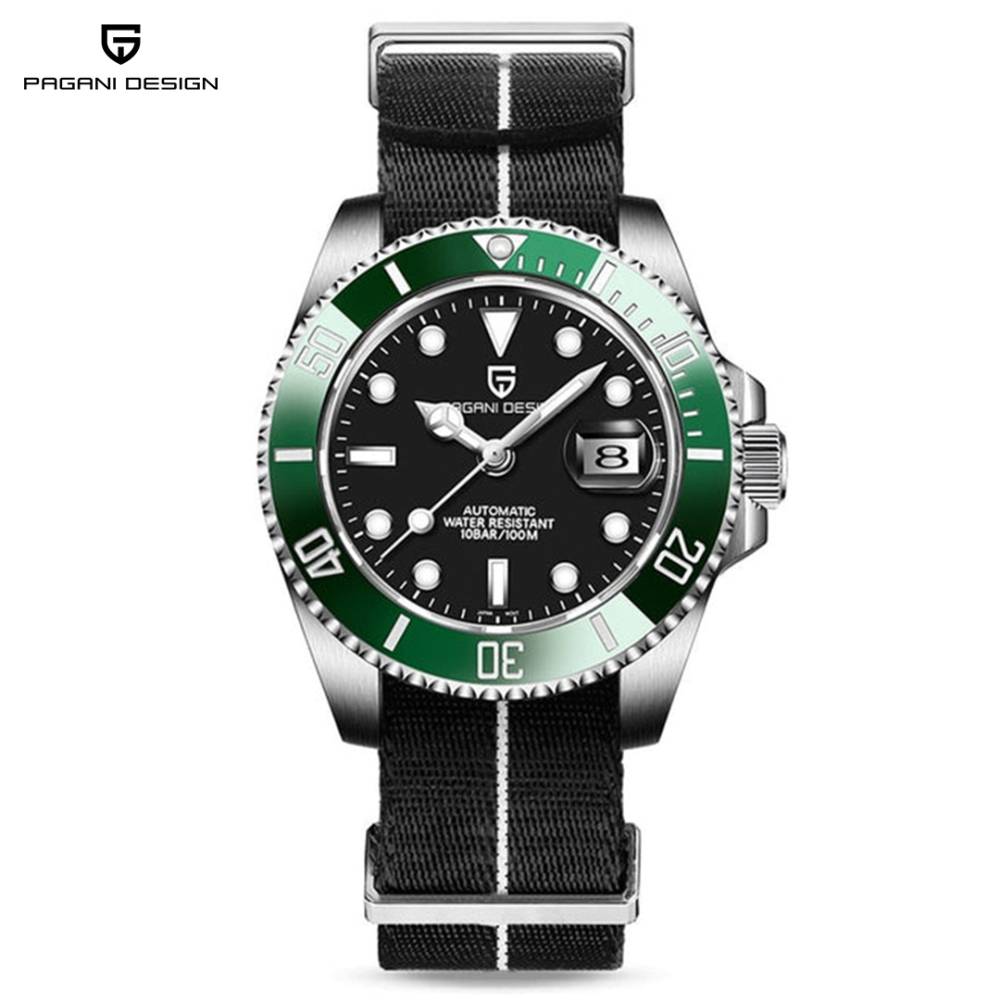 PAGANI DESIGN PD-1661 40mm Automatic Men's Watches Full Gold Stainless Steel Mechanical Wrist Watch for Men Sports Watches