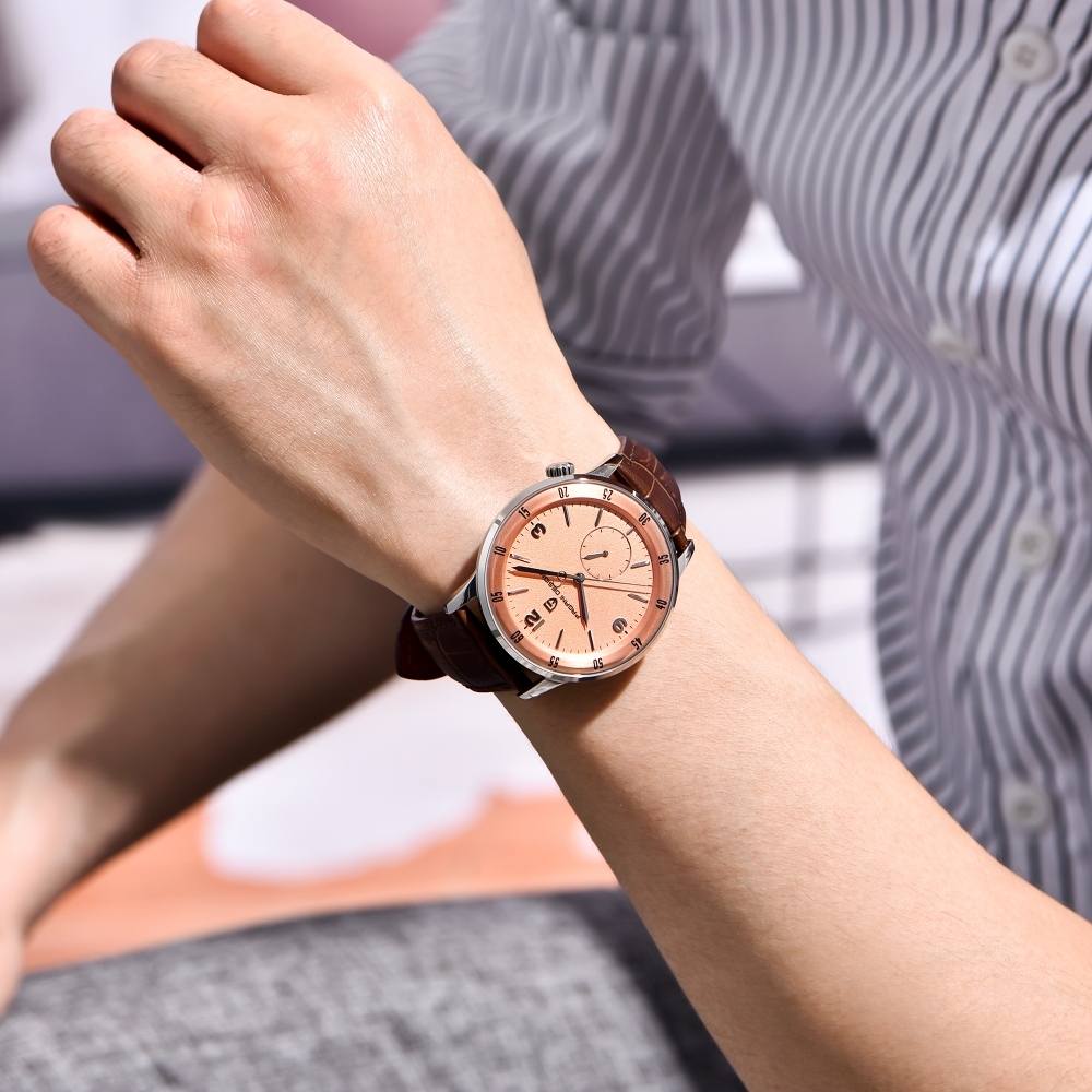 PAGANI DESIGN PD-1790 Automatic Men's Watches 42MM Stainless steel Mechanical Waterproof Business Wrist Watch for Men, Leather Watchband
