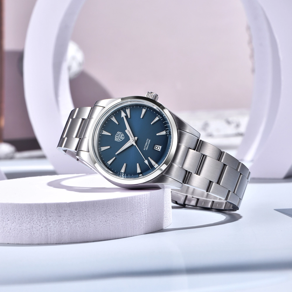 RollsTimi Orologio Automatico Uomo: Lusso Con Movimento NH35A, Vetro Zaffiro, Cinturino Acciaio, Impermeabile 10Bar E Luminoso