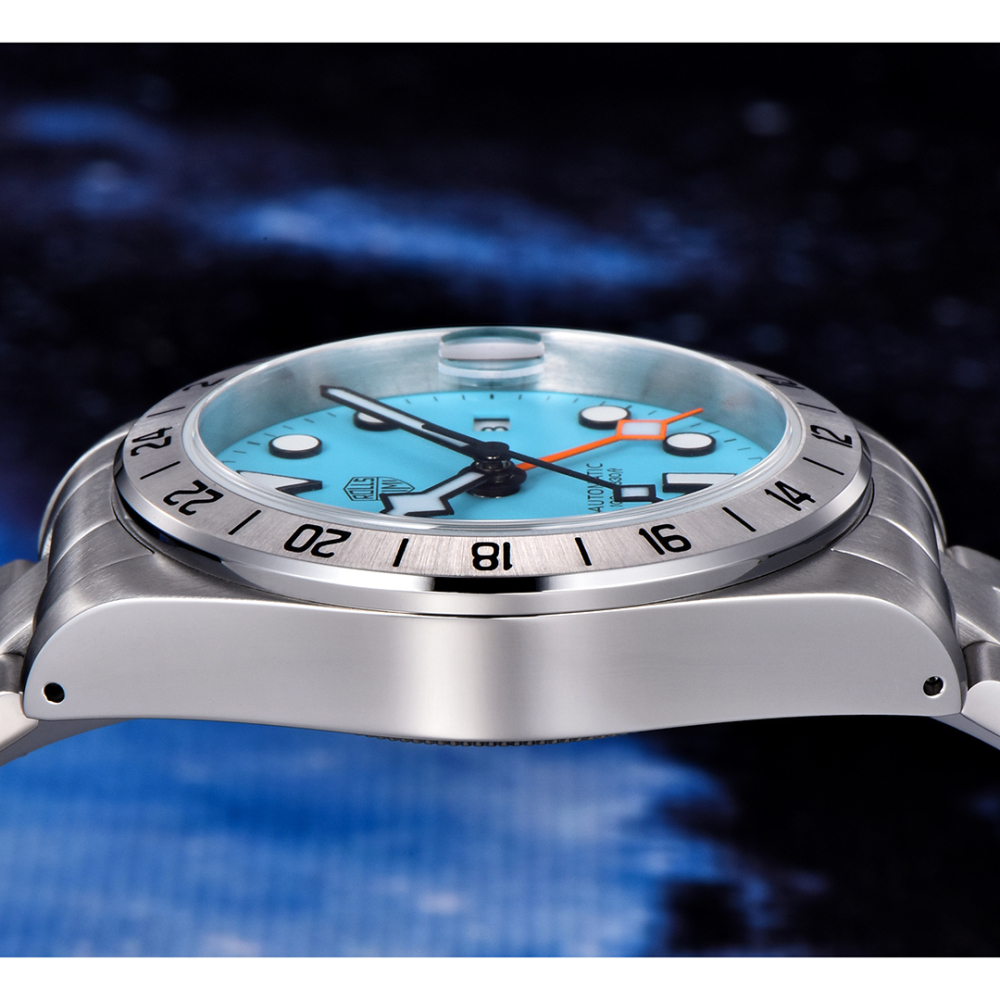 RollsTimi Automatic Men's GMT Watches NH34 Stainless Steel Mechanical Waterproof Wrist Watch for Men, Auto Date, Sapphire Dial, AR Coating