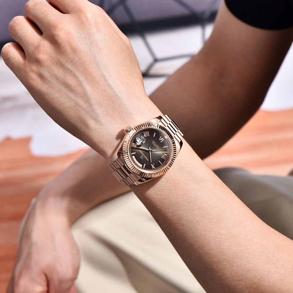 PAGANI DESIGN PD-1783 Men's Automatic Watches 40mm NH36A Mechanical Stainless Steel Luxury Wrist Watch for Men 100M Waterproof AR Coating