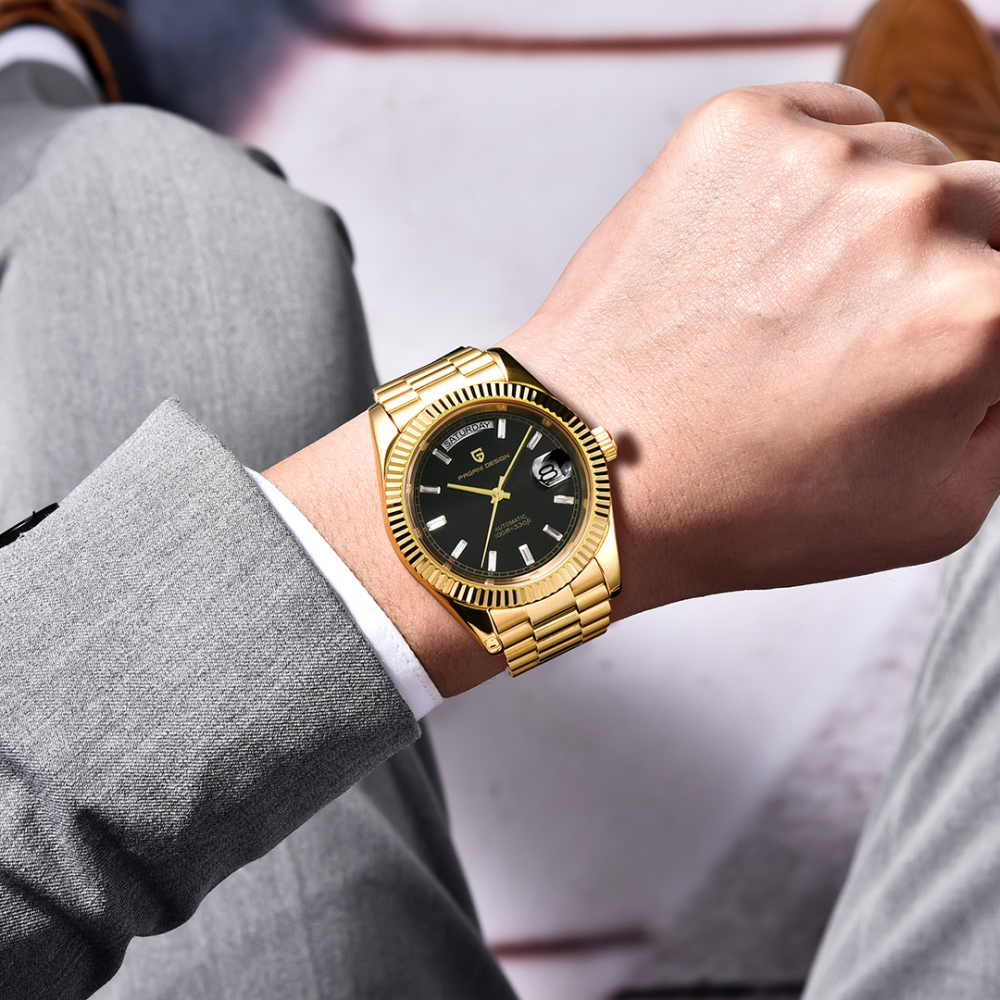 PAGANI DESIGN PD-1783 Men's Automatic Watches 40mm NH36A Mechanical Stainless Steel Luxury Wrist Watch for Men 100M Waterproof AR Coating