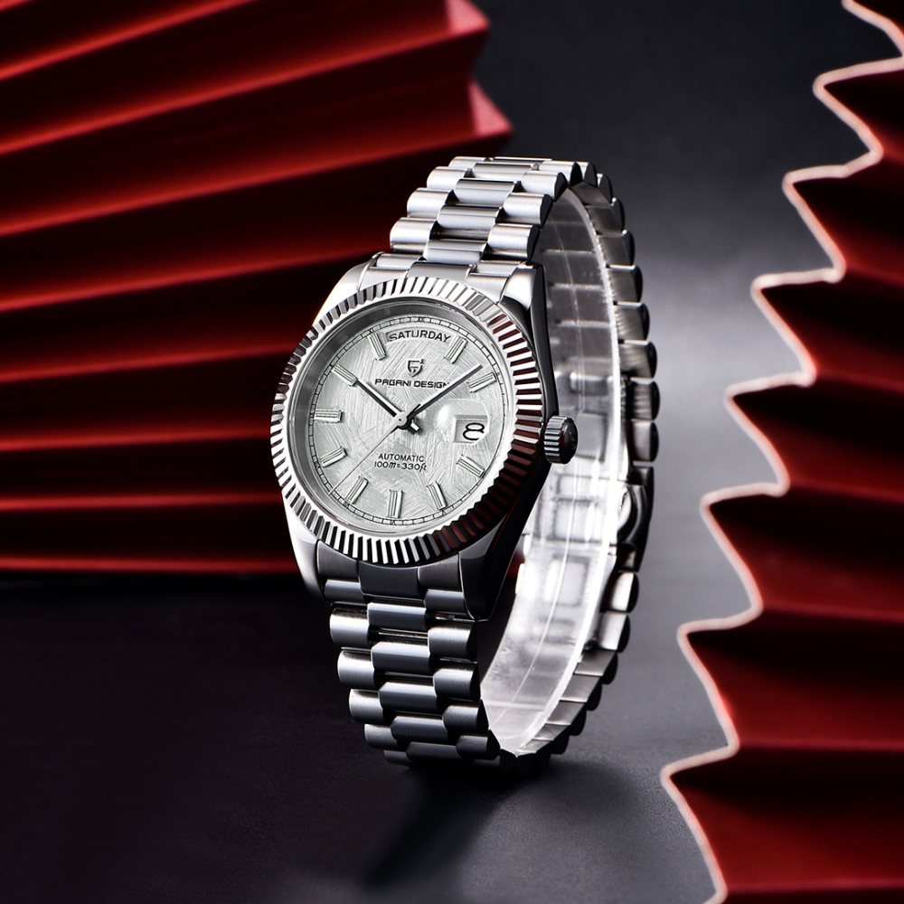 PAGANI DESIGN PD-1783 Men's Automatic Watches 40mm NH36A Mechanical Stainless Steel Luxury Wrist Watch for Men 100M Waterproof AR Coating