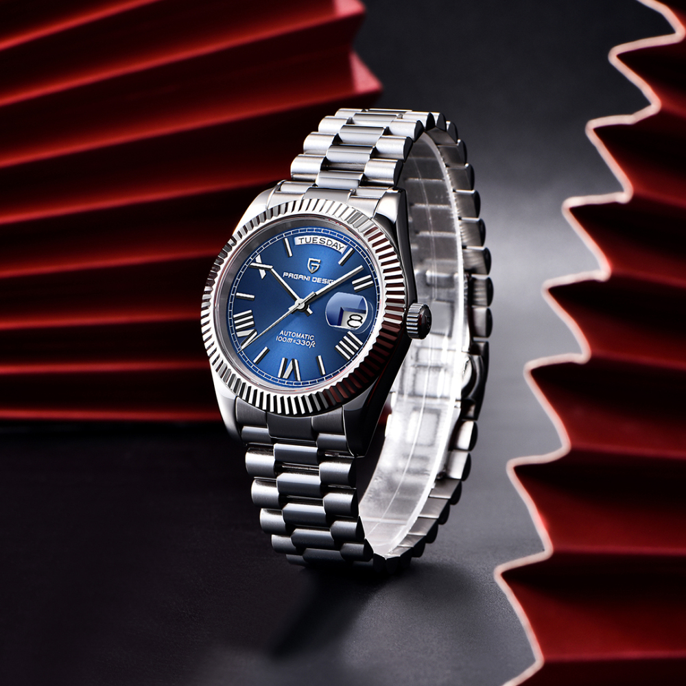 PAGANI DESIGN PD-1783 Men's Automatic Watches 40mm NH36A Mechanical Stainless Steel Luxury Wrist Watch for Men 100M Waterproof AR Coating