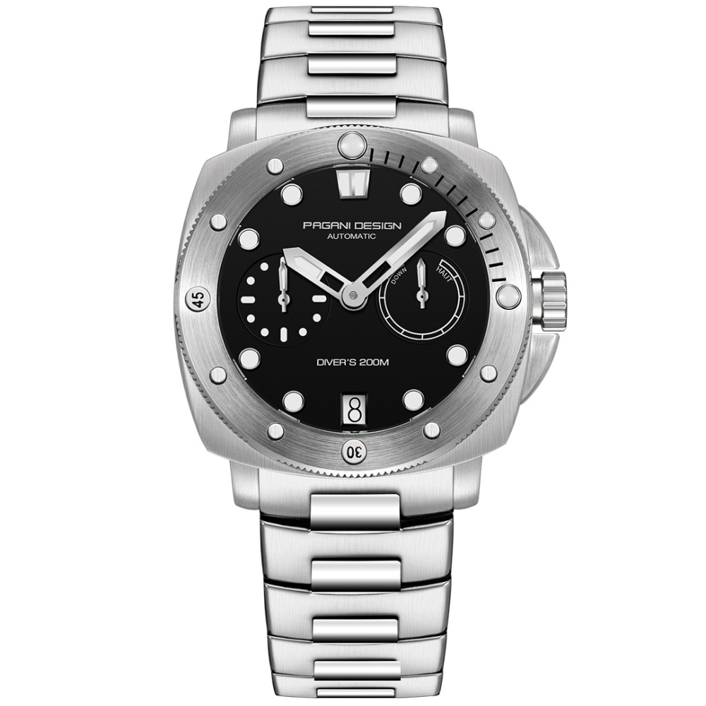 PAGANI DESIGN PD-1767 Men's Automatic Watches 41mm Stainless Steel Unique Waterproof Mechanical Sports Wrist Watch for Men Sapphire Glass With AR Coating