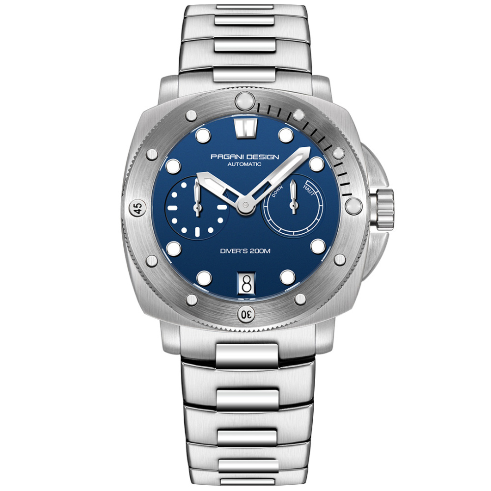 PAGANI DESIGN PD-1767 Men's Automatic Watches 41mm Stainless Steel Unique Waterproof Mechanical Sports Wrist Watch for Men Sapphire Glass With AR Coating