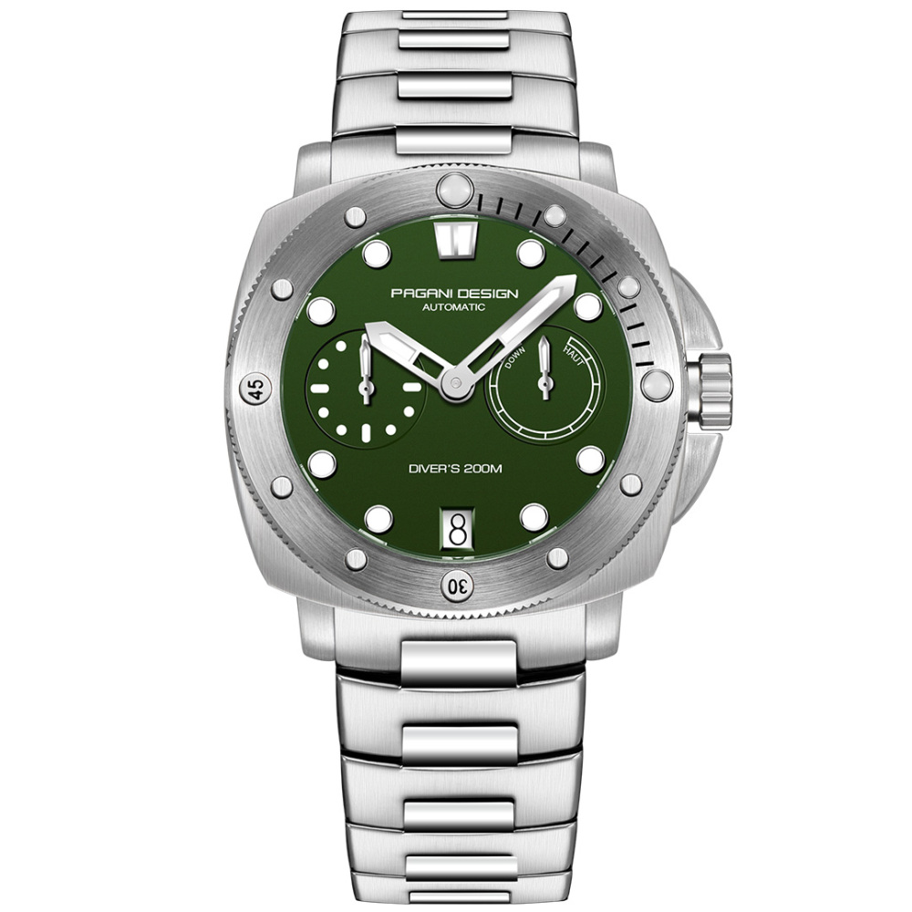 PAGANI DESIGN PD-1767 Men's Automatic Watches 41mm Stainless Steel Unique Waterproof Mechanical Sports Wrist Watch for Men Sapphire Glass With AR Coating