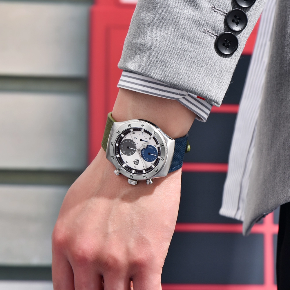 RollsTimi RT7931 Orologio Da Uomo Cronografo Al Quarzo - Acciaio Inox, Vetro Zaffiro, Movimento Giapponese VK63, Impermeabile 10 ATM
