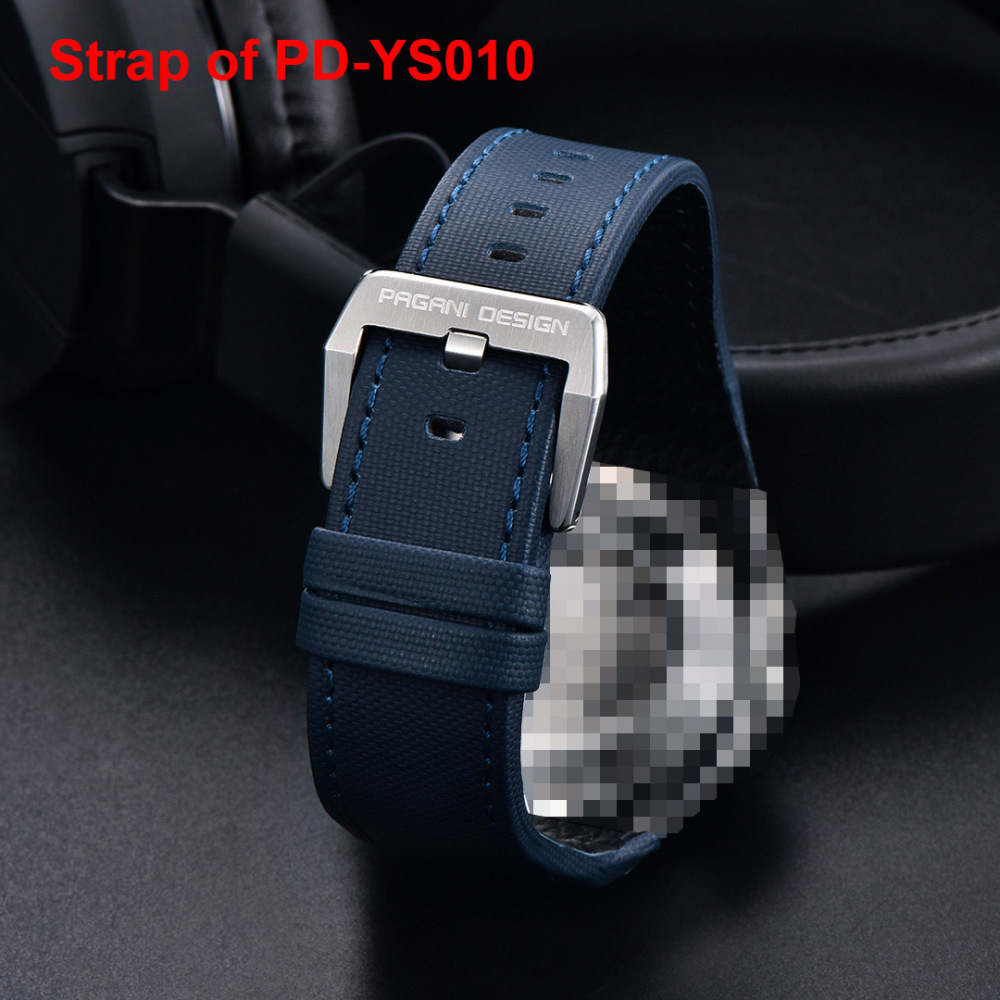 PAGANI DESIGN Original Stainless Steel Bracelet with Delpoyment Clasp, Fold-Over Clasp