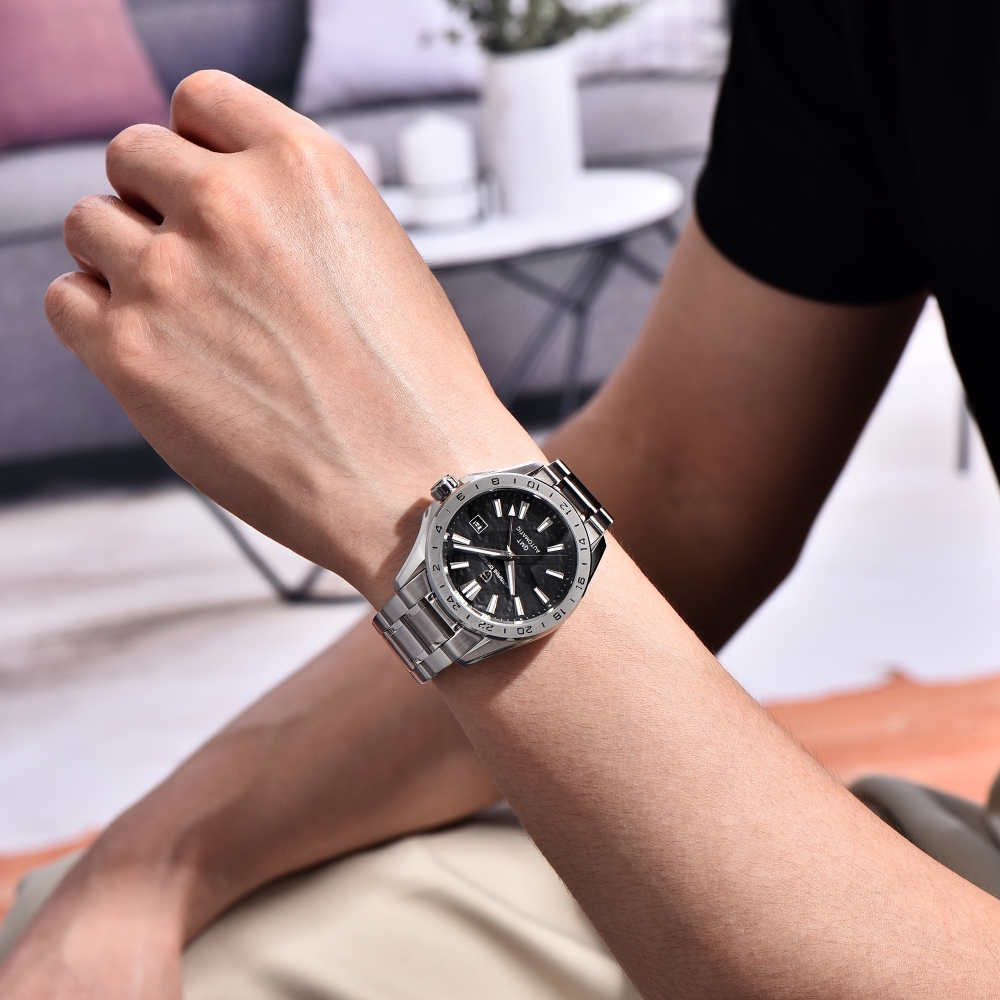 PAGANI DESIGN PD-1792 New GMT Men's Watches 40mm Desert Texture Dial Business Dress Automatic Mechanical Waterproof Wrist Watch for Men