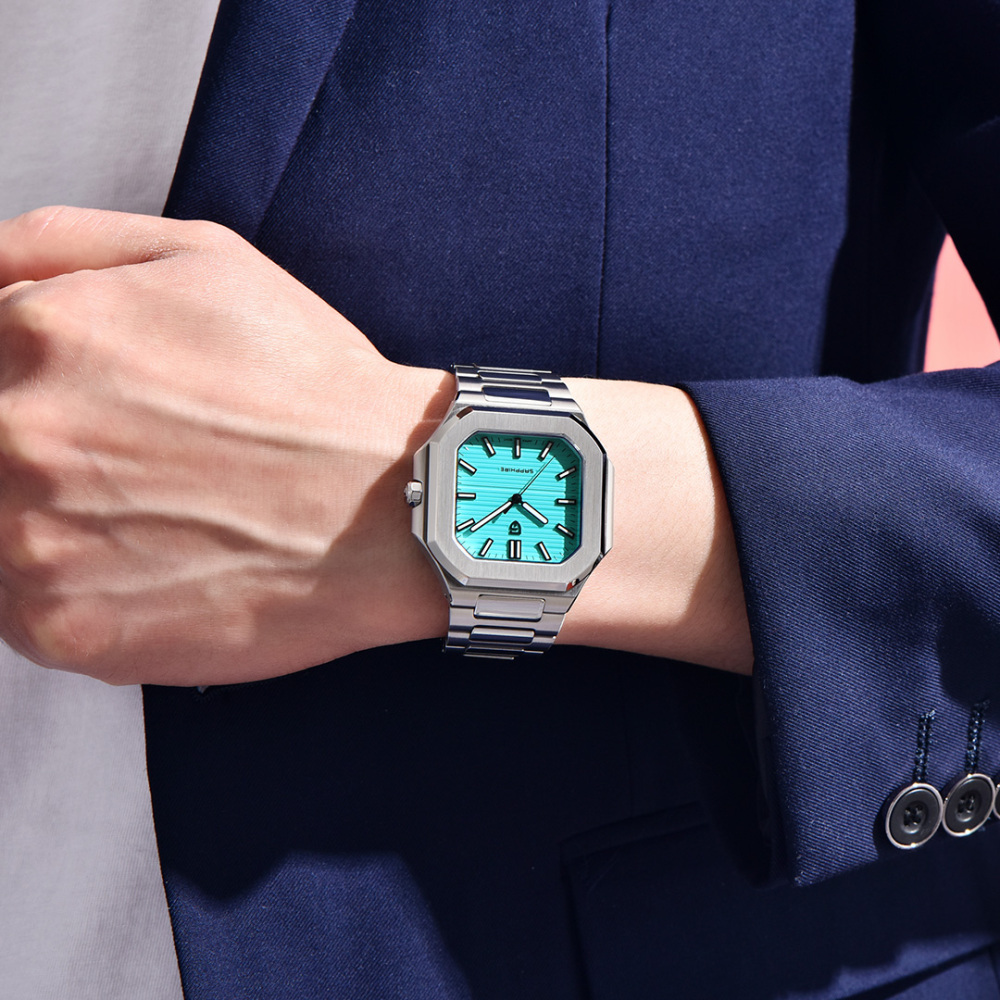 PAGANI DESIGN PD-YS019 Men's Quartz Watch New 37MM Stainless Steel Sports Waterproof Business Wrist Watch for Men, Synthetic Sapphire, Japan TMI VH31