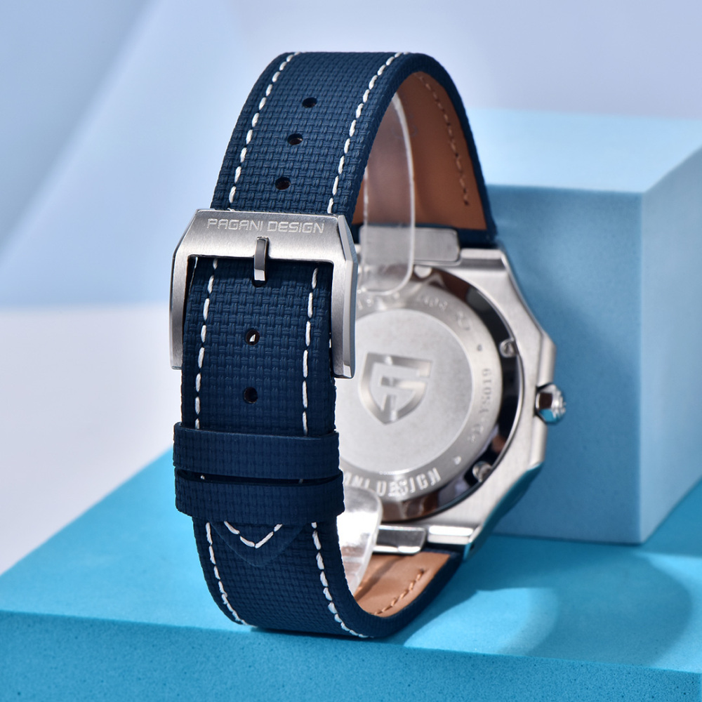 PAGANI DESIGN PD-YS019 Men's Quartz Watch New 37MM Stainless Steel Sports Waterproof Business Wrist Watch for Men, Synthetic Sapphire, Japan TMI VH31