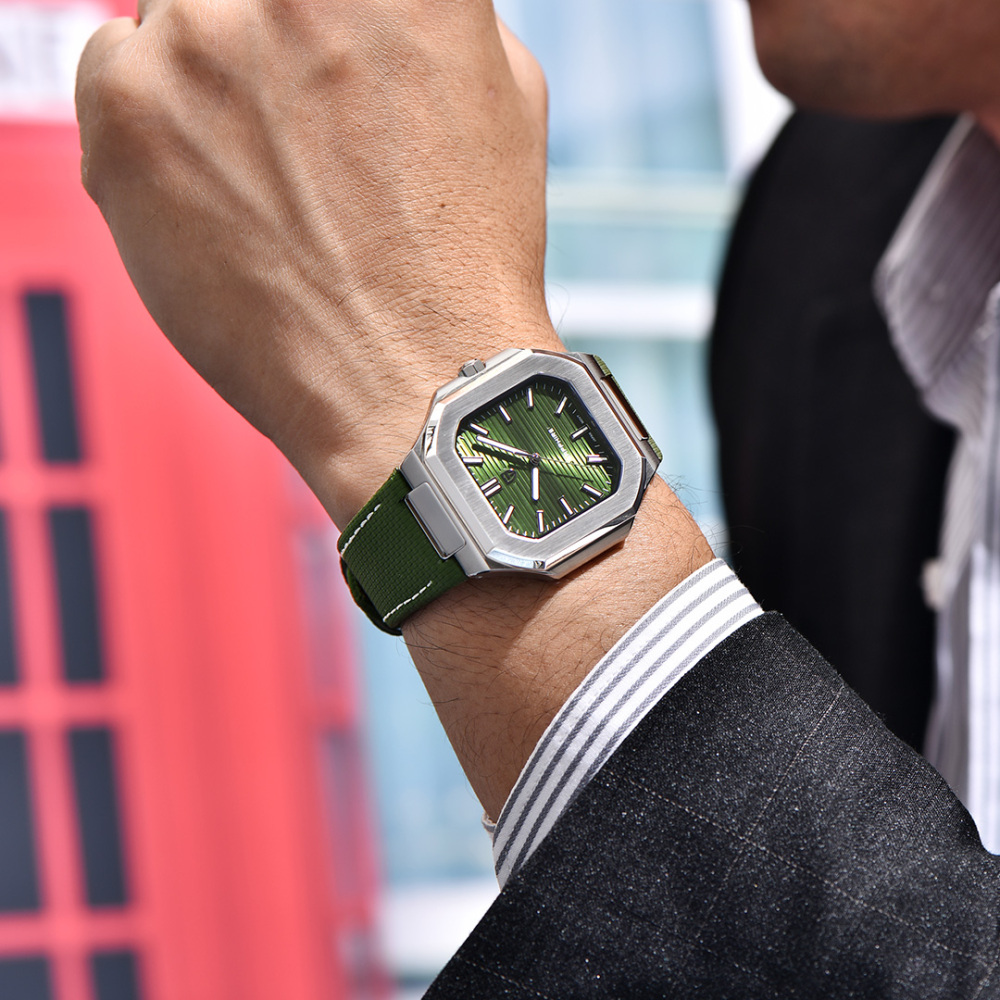 PAGANI DESIGN PD-YS019 Men's Quartz Watch New 37MM Stainless Steel Sports Waterproof Business Wrist Watch for Men, Synthetic Sapphire, Japan TMI VH31