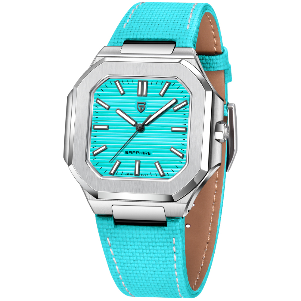 PAGANI DESIGN PD-YS019 Men's Quartz Watch New 37MM Stainless Steel Sports Waterproof Business Wrist Watch for Men, Synthetic Sapphire, Japan TMI VH31