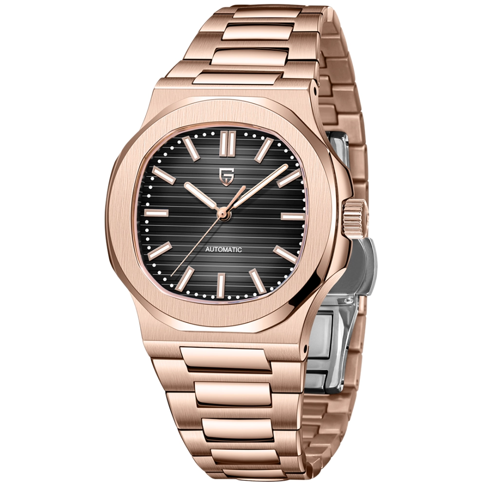 Stainless Steel Rose Gold Dial Watch Jam Fossil ES4156 Atwater