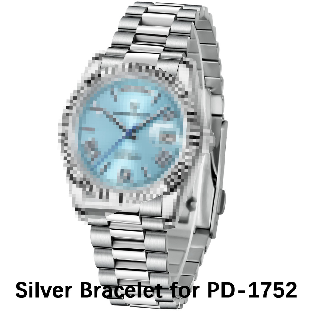 PAGANI DESIGN Original Stainless Steel Bracelet with Delpoyment Clasp, Strap, Watch Band Fold-Over Clasp