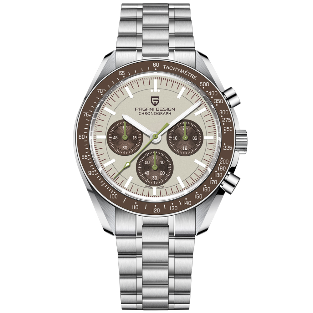 PAGANI DESIGN PD-1701 New Men's Quartz Watches New Release full Stainless Steel Waterproof Sports Chronograph Wrist Watch for Men