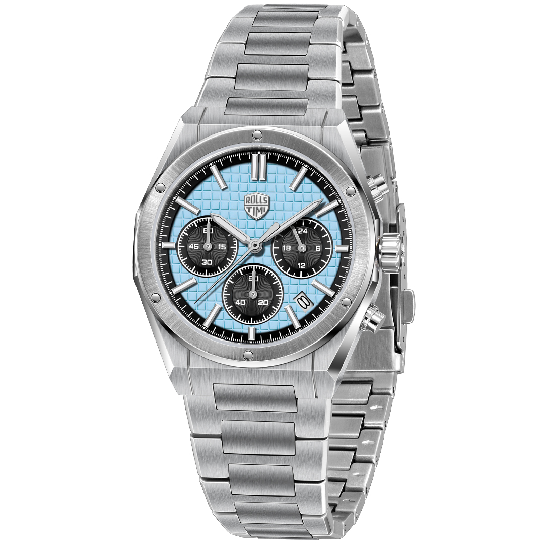 RollsTimi RT7934 Chronograph Men's Watch 39MM Stainless Steel