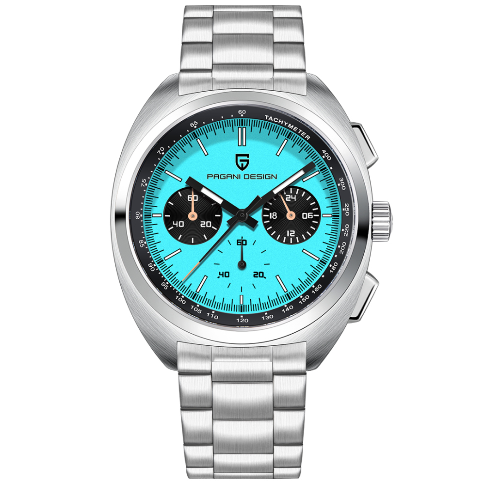PAGANI DESIGN PD-1782 Men's Quartz Watches Chronograph Stainless Steel 40mm Sports Waterproof Wrist Watch for Men