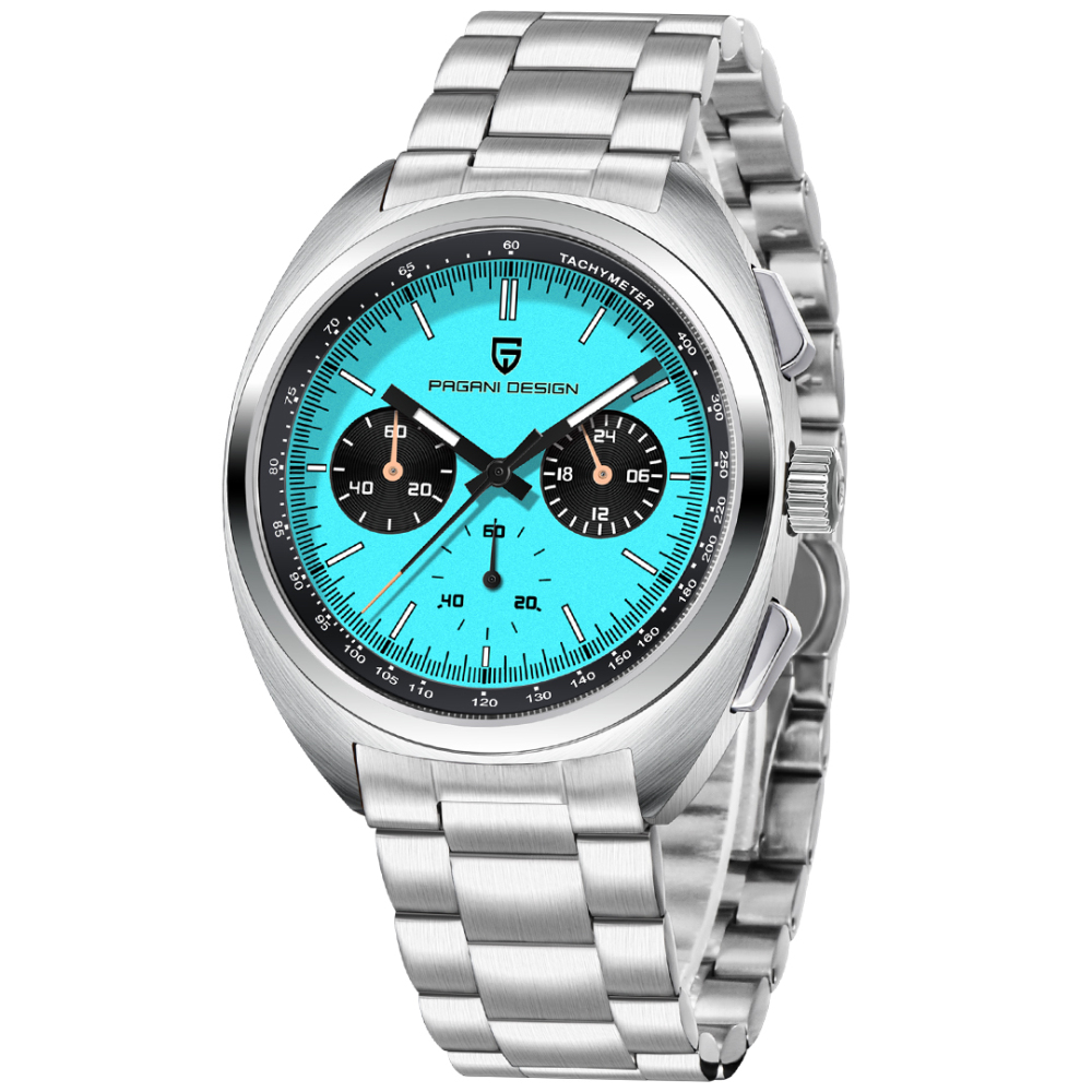 PAGANI DESIGN PD-1782 Men's Quartz Watches Chronograph Stainless Steel 40mm Sports Waterproof Wrist Watch for Men